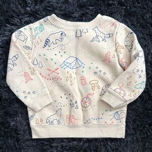Garanimals Cream Adventure Print Sweatshirt